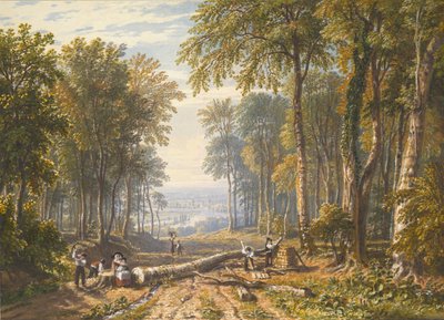 Park Place, Henley, Thames Nehri Ötesinde, yak. 1826. by William Havell