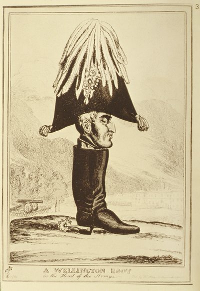 Bir Wellington Botu veya Ordunun Başı, 1827 by William Heath