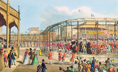 George IV'ün taç giyme töreni, 1821 (aquatint) by William Heath