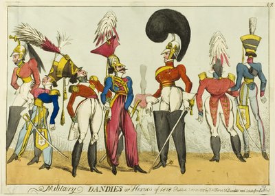 Askeri Züppeler veya 1818 Kahramanları by William Heath