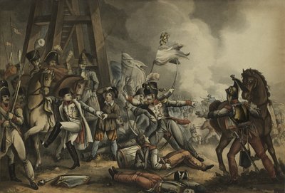 Sauve qui peut veya Her erkek kendisi için, aquatint Thomas Sutherland (1785-1838), James Jenkins tarafından yayınlandı, 1 Mayıs 1816 (renkli aquatint) by William Heath