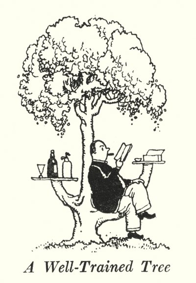 İyi Eğitimli Bir Ağaç (lito) by William Heath Robinson