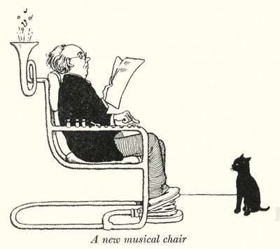 Yeni bir müzik koltuğu (lito) by William Heath Robinson