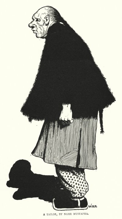 Mustafa adında bir terzi (gravür) by William Heath Robinson