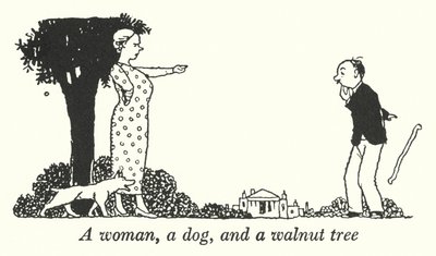 Bir kadın, bir köpek ve bir ceviz ağacı (lito) by William Heath Robinson