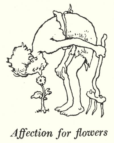 Çiçekler için sevgi (lito) by William Heath Robinson