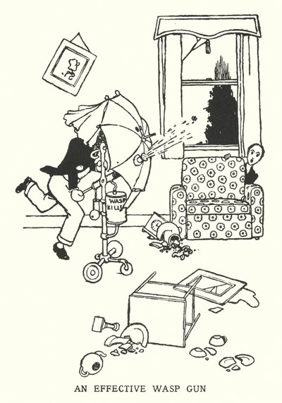 Etkili Bir Yaban Arısı Tabancası (lito) by William Heath Robinson