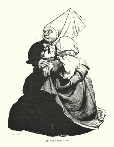 Çirkin bir yaşlı tırıs (lito) by William Heath Robinson