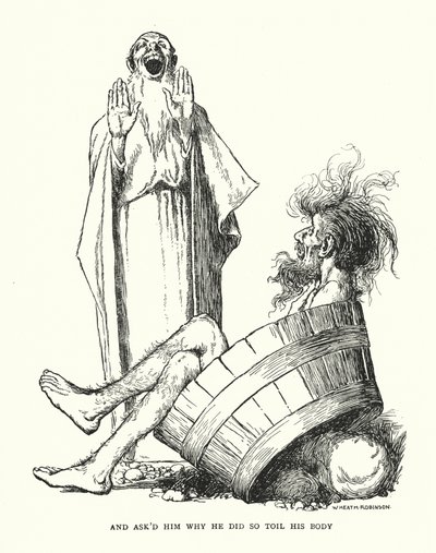 Ve ona vücudunu neden bu kadar yorduğunu sordum (lito) by William Heath Robinson