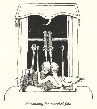 Evli halk için astronomi (lito) by William Heath Robinson
