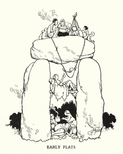 Erken Daireler (lito) by William Heath Robinson