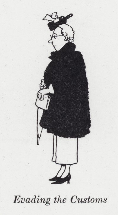 Gümrükten Kaçmak (lito) by William Heath Robinson