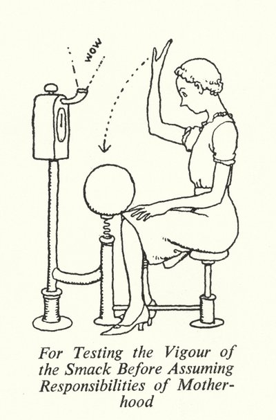 Anneliğin Sorumluluklarını Üstlenmeden Önce Şakanın Gücünü Test Etmek İçin (lito) by William Heath Robinson