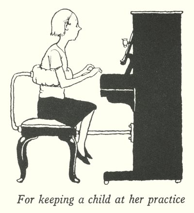 Bir çocuğu muayenehanesinde tutmak için (lito) by William Heath Robinson