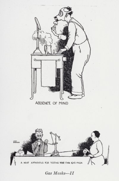 Gaz Maskeleri - II (lito) by William Heath Robinson