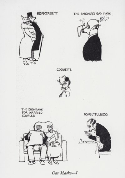 Gaz Maskeleri - I (lito) by William Heath Robinson
