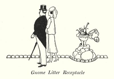 Gnome Çöp Kutusu (lito) by William Heath Robinson