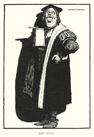 Hans Carvel (taş) by William Heath Robinson