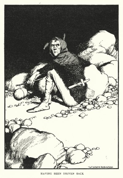Geri sürülmek (lito) by William Heath Robinson