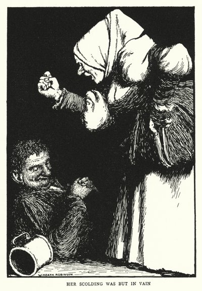 Azarlaması boşunaydı (lito) by William Heath Robinson