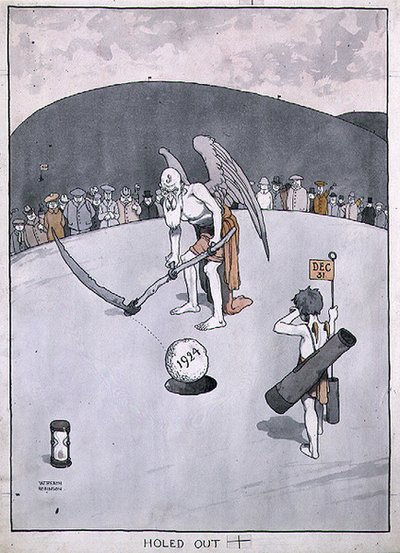 "Holed Out", "The Bystander"dan bir çizim by William Heath Robinson