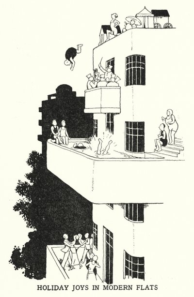 Modern Dairelerde Tatil Keyfi (lito) by William Heath Robinson