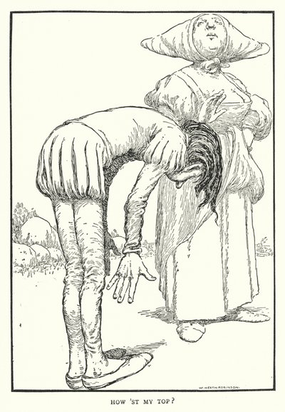 Üstüm nasıl? (lito) by William Heath Robinson