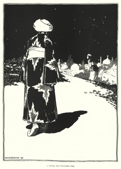 Kalktım ve onu takip ettim (gravür) by William Heath Robinson