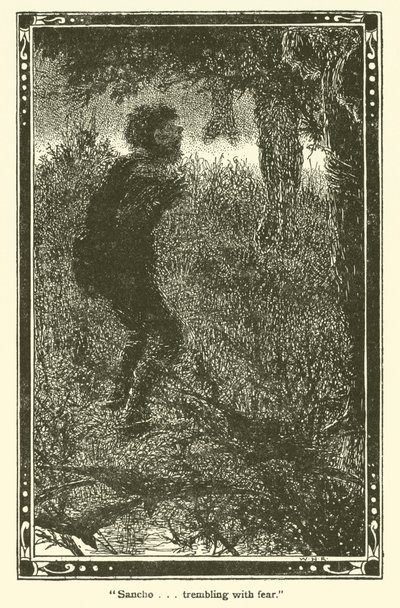 Don Kişot (lito) için çizim by William Heath Robinson