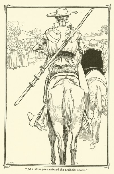 Don Kişot (lito) için çizim by William Heath Robinson