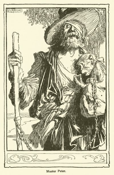 Don Kişot (lito) için çizim by William Heath Robinson