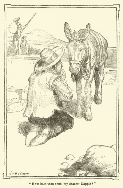 Don Kişot (lito) için çizim by William Heath Robinson