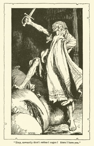 Don Kişot (lito) için çizim by William Heath Robinson
