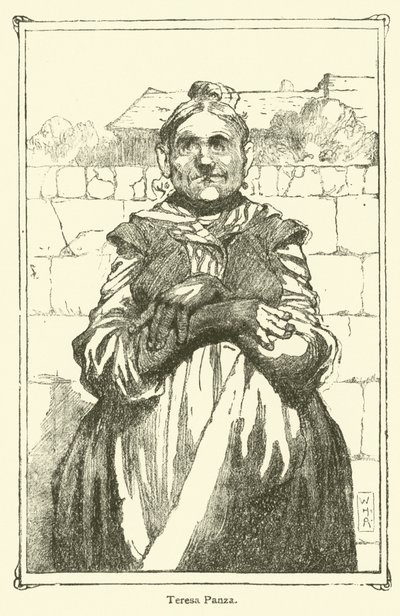 Don Kişot (lito) için çizim by William Heath Robinson