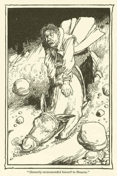 Don Kişot (lito) için çizim by William Heath Robinson