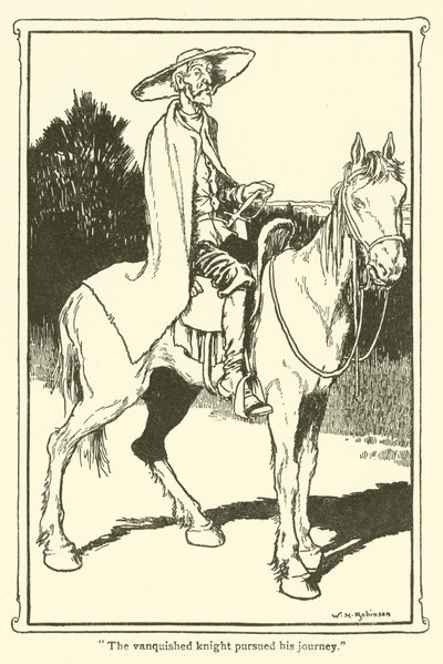 Don Kişot (lito) için çizim by William Heath Robinson