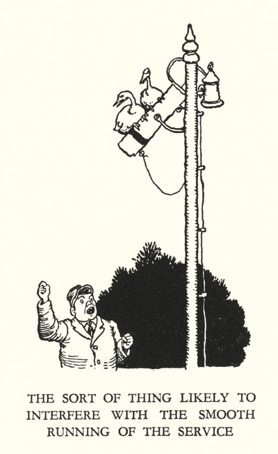 W Heath Robinson (lito) tarafından Demiryolu Ribaldry için İllüstrasyon by William Heath Robinson