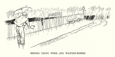 W Heath Robinson (lito) tarafından Demiryolu Ribaldry için İllüstrasyon by William Heath Robinson