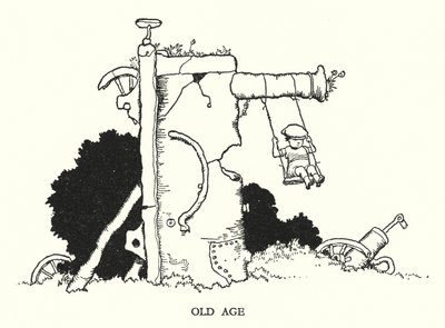 W Heath Robinson (lito) tarafından Demiryolu Ribaldry için İllüstrasyon by William Heath Robinson