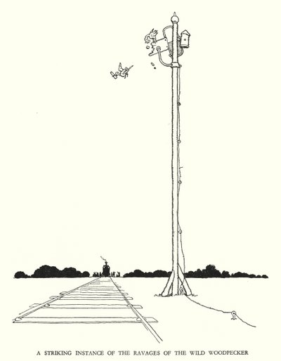 W Heath Robinson (lito) tarafından Demiryolu Ribaldry için İllüstrasyon by William Heath Robinson