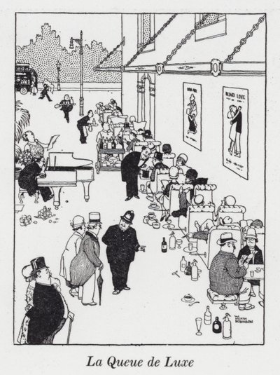 La Queue de Luxe (lito) by William Heath Robinson