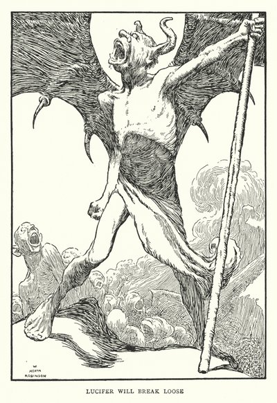 Lucifer gevşeyecek (lito) by William Heath Robinson
