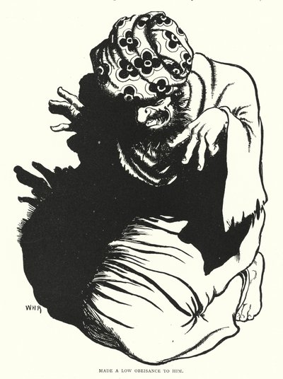 Ona alçakgönüllü bir saygı gösterdi (gravür) by William Heath Robinson
