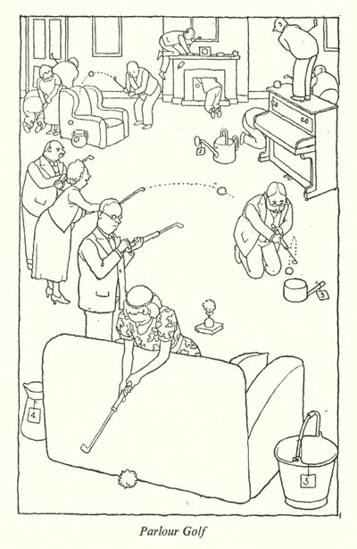 Salon Golf (lito) by William Heath Robinson