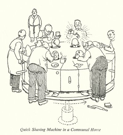 Ortak Bir Evde Hızlı Tıraş Makinesi (lito) by William Heath Robinson