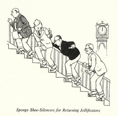 Geri Döndürücüler için Sünger Pabuç Susturucuları (lito) by William Heath Robinson