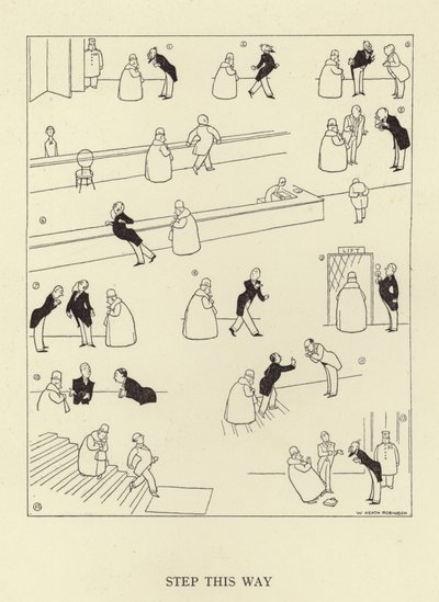Bu tarafa geç by William Heath Robinson