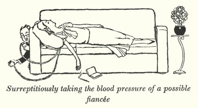 Muhtemel bir nişanlının gizlice kan basıncını almak (lito) by William Heath Robinson
