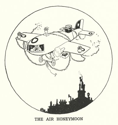 Hava Balayında (lito) by William Heath Robinson
