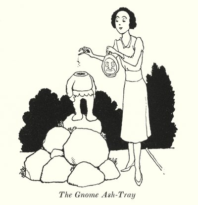 Gnome Kül Tablası (lito) by William Heath Robinson